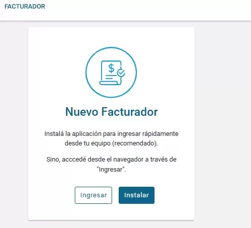Nuevo facturador.