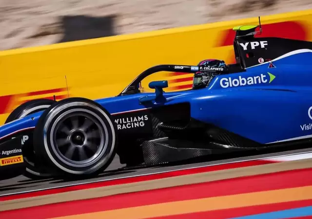 El auto oficial en el que corri� el piloto argentino en este 2024.