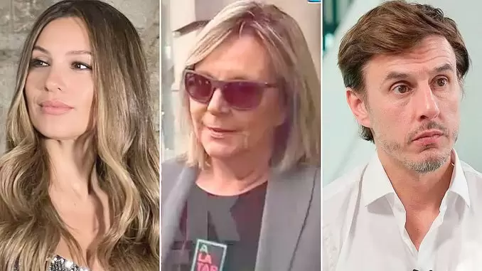 Pampita, Lucila y Roberto.