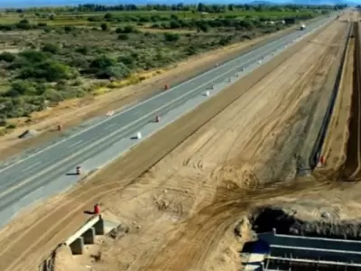 La doble v�a Mendoza - San Juan fue anunciada en la gesti�n de Mauricio Macri en enero del 2016 y reci�n comenzaron las obras en agosto del 2021.