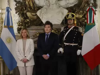 Javier Milei y Giorgia Meloni
