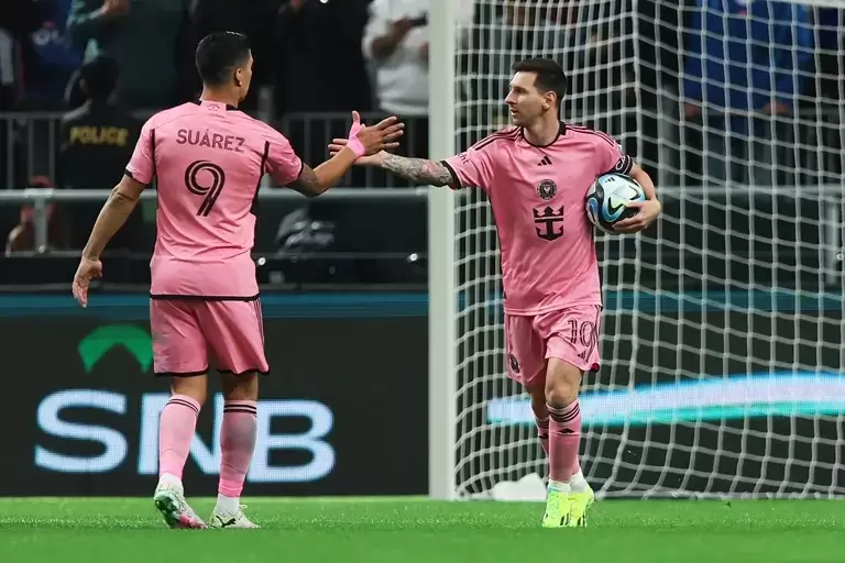 Lionel Messi y Luis Suárez en el Inter Miami.