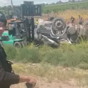 Volc� un cami�n chileno en la Ruta 7 y muri� su conductor