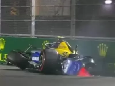 El accidente de Franco Colapinto/ Foto Captura de pantalla de video
