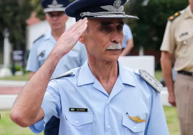 El brigadier Gustavo Javier Valverde es el nueve jefe de la Aeron�utica. (Foto: Ministerio de Defensa)