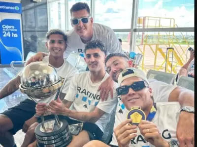 Racing celebra la Copa Sudamericana