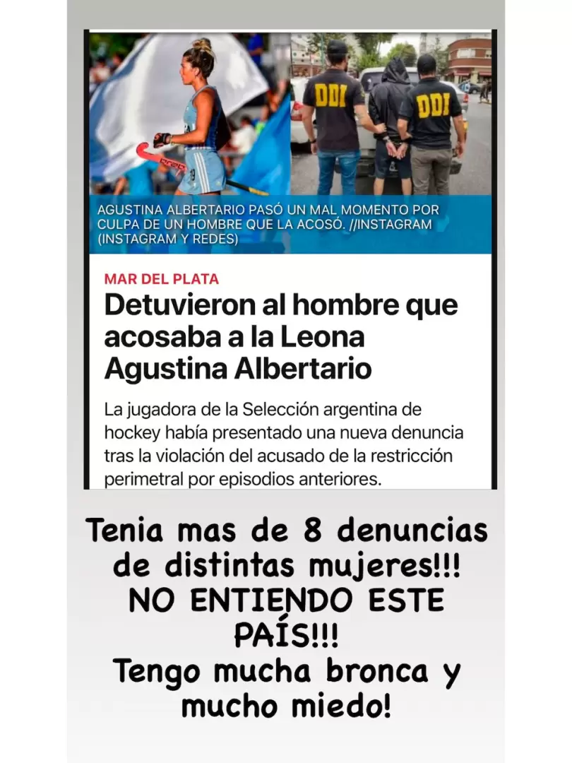 En el transcurso de una pretemporada con Las Leonas, el hombre denunciado intent� aproximarse a la jugadora.