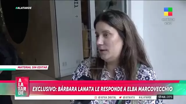 B�rbara Lanata le responde a Elba Marcovecchio.