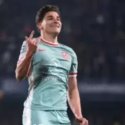 Juli�n �lvarez estuvo intratable en la goleada colchonera