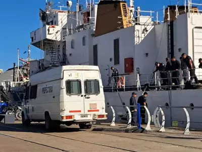 El hecho caus� conmoci�n en el puerto Ingeniero White. (Foto: web)