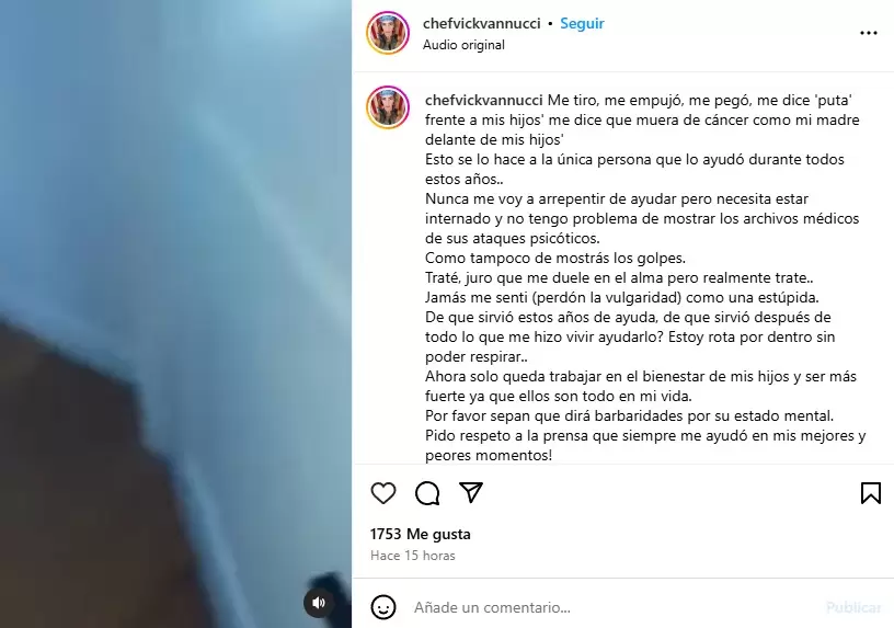 Los posteos de Victoria Vanucci