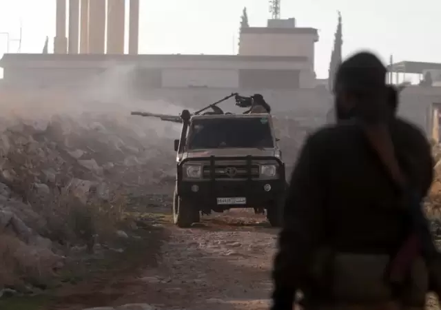 Bombardeo en Siria.
