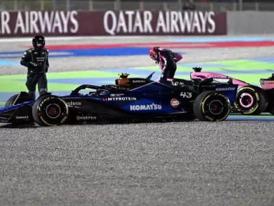 Choque y despedida: Colapinto fuera del Gran Premio de Qatar