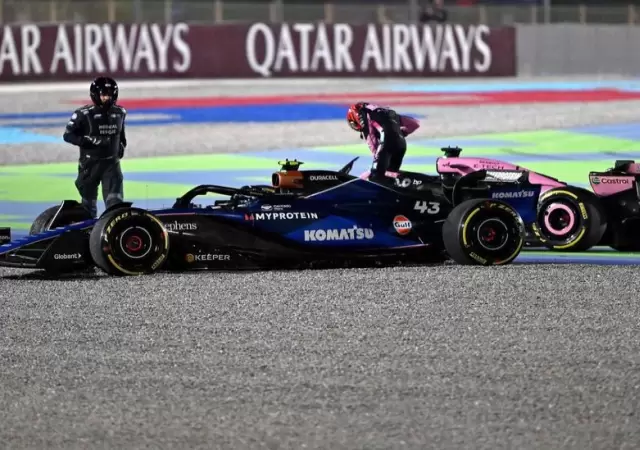Choque y despedida: Colapinto fuera del Gran Premio de Qatar
