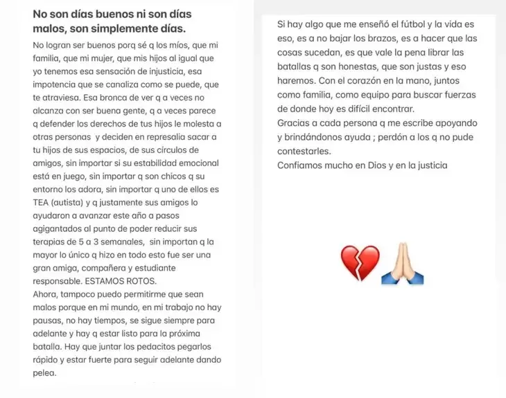 La misiva abierta que escribi� Rodrigo Rey