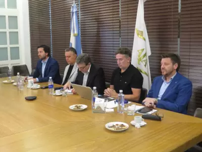 La reunion en AFA en el que qued� definida la log�stica de la final