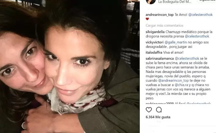 Celeste Roth y Andrea Rincon.