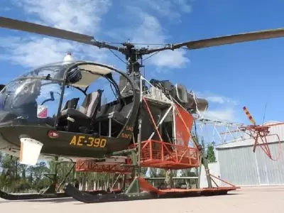 Un helic�ptero del Ej�rcito se desplom� en Tunuy�n y dej� cinco heridos