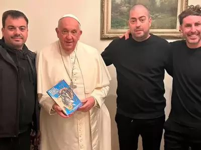 El papa Francisco y Pato Fontanet.
