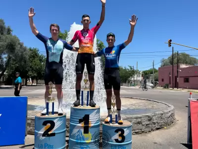 El podio de la principal competencia de La Paz