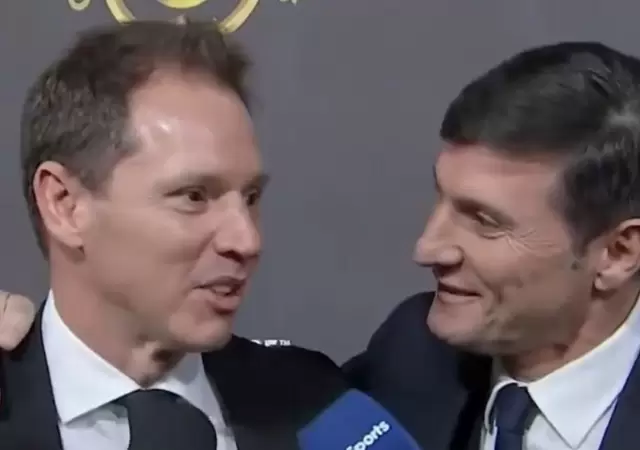 Jorge Brito y Javier Zanetti