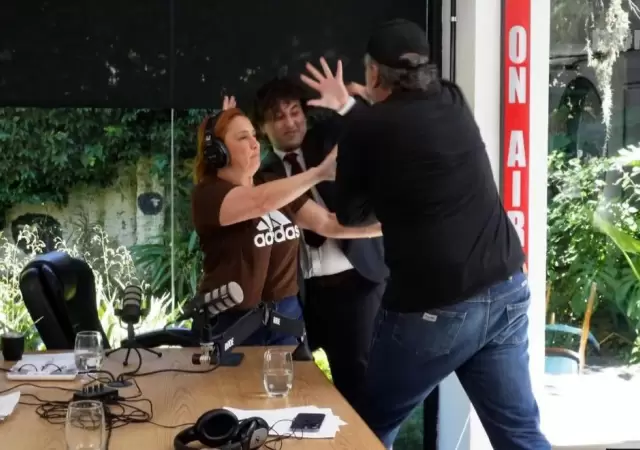 Belliboni y Fijap, del debate a los golpes en el canal de Mar�a Julia Oliv�n
