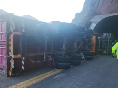Un camionero perdi� la vida al volcar en alta monta�a/ Fuente: Ministerio de Seguridad