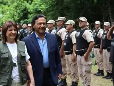 La Ministra de Seguridad junto al gobernador de Salta/