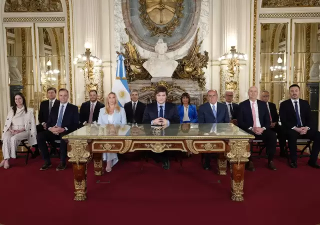 Cadena Nacional del presidente Javier Milei por cumplirse un a�o desde la toma de mandato