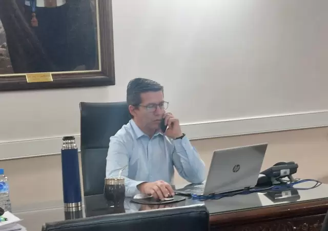 Presidente de la C�mara de Diputados, Andr�s Lombardi.