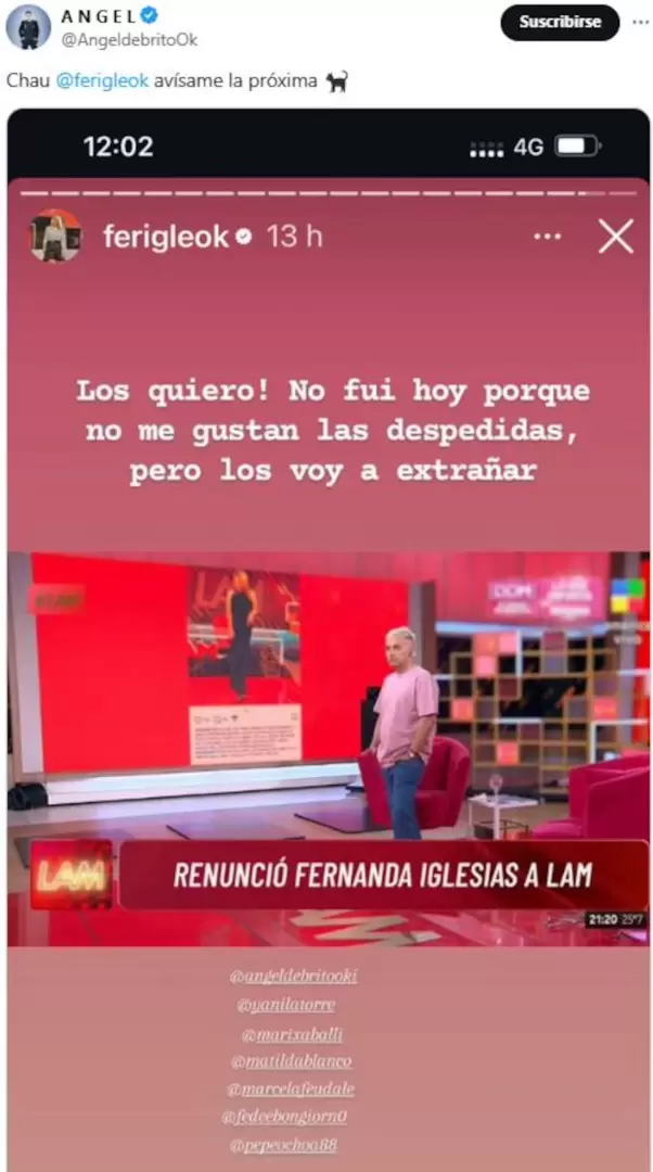 La respuesta lapidaria de Ángel de Brito.
