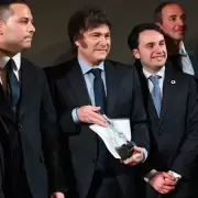 A la espera de la reuni�n con Meloni, Milei recibi� un reconocimiento internacional