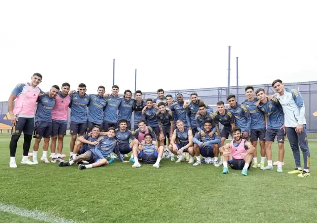 Boca entren� por �ltima vez en el a�o.