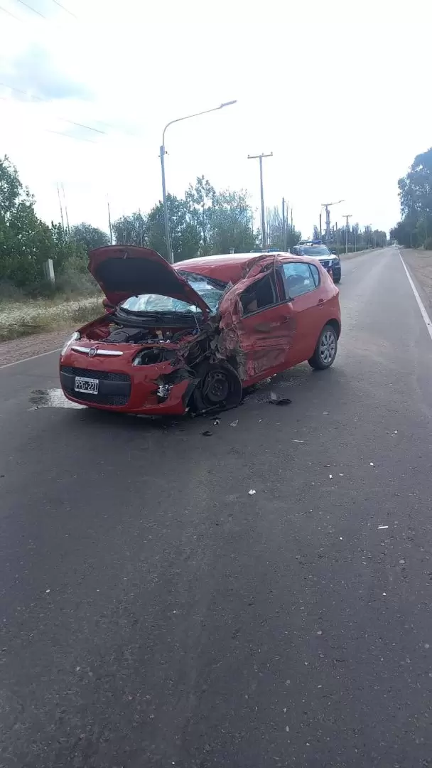 Fiat Palio destruido.