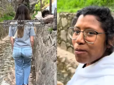Una mujer sin pudor le dijo un piropo comprometedor a un hombre frente a su novia.