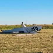 Tragedia a�rea: un piloto muri� al estrellarse su avioneta
