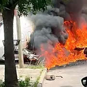 Se despist� un avi�n en el aeropuerto de San Fernando, choc� contra una casa y se incendi�