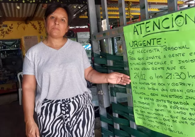 Su acci�n est� basada en su propia experiencia: "Una vez nos fuimos a dormir temprano con mis hijos, porque no ten�amos nada para comer" (L. Real)