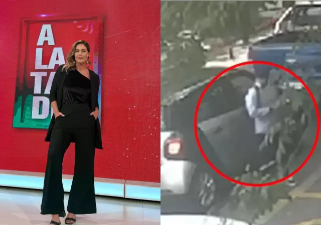 La situaci�n qued� registrada por las c�maras de seguridad de Am�rica TV.
