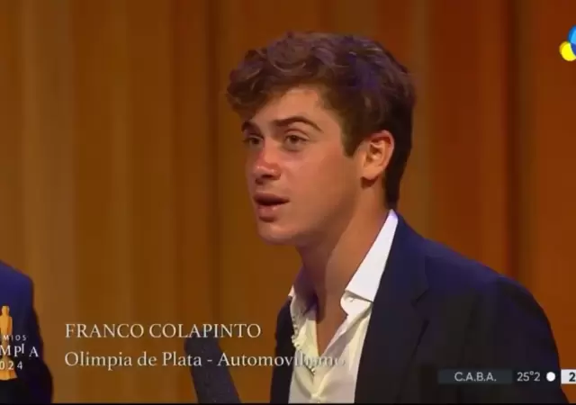 Colapinto realiz� una "broma cruel" a la conductora del evento.