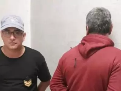 A la derecha, el agresor de 44 a�os, autor del crimen en Pampa del Infierno.