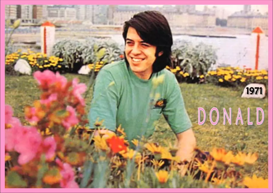 Donald en una foto de 1971