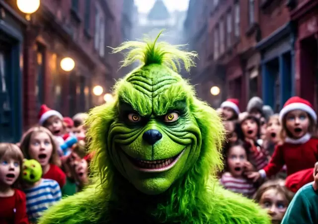 Grinch, el terror de los m�s peque�os.
