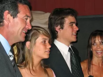 Marcelo, Valentina y Facundo Macarr�n piden justicia por la muerte de Nora Dalmasso