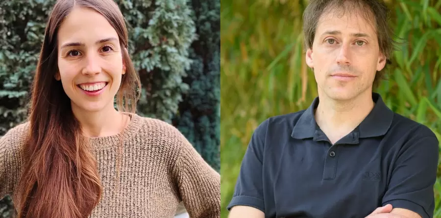 (izq.) Tabea Dreyer y Prof. Ofer Feinerman.