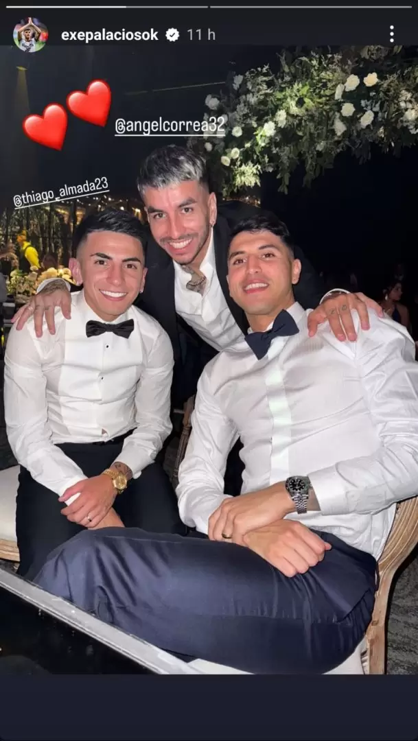 Almada, Correa y Palacios.