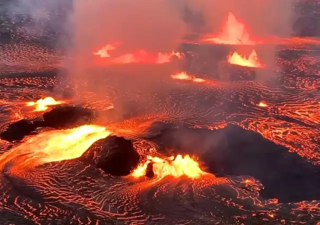 El volc�n Kilauea se mantiene en actividad desde 1983.