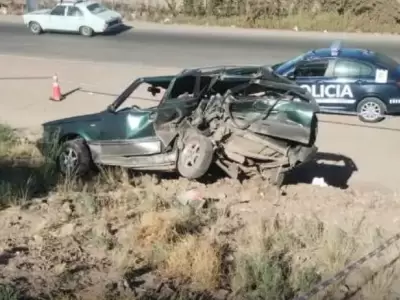 El conductor que embisti� al autom�vil donde estaba la mujer narr� que estaba parada a la vera del viaducto y que no la vio.