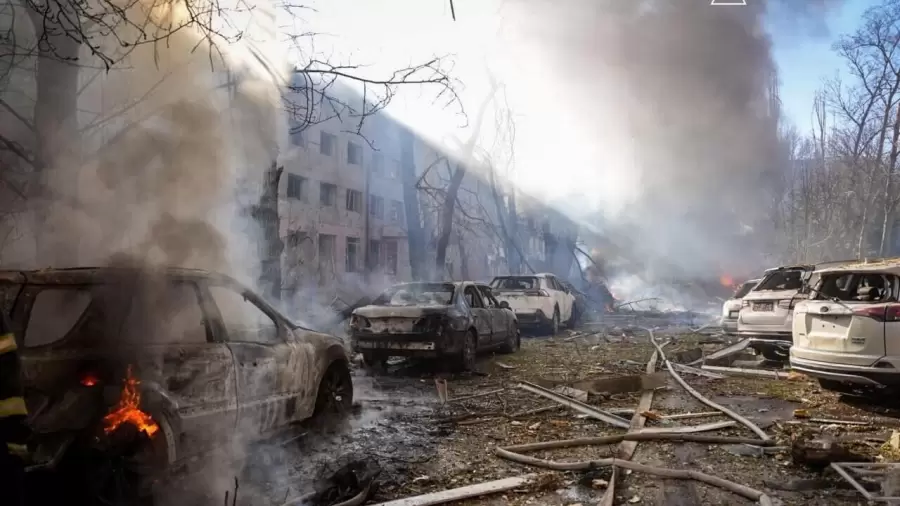 Ucrania bombardeada