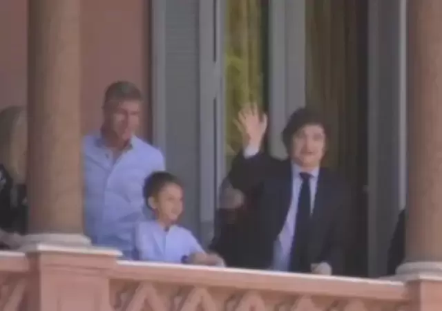 Milei y Palermo en la Casa Rosada.